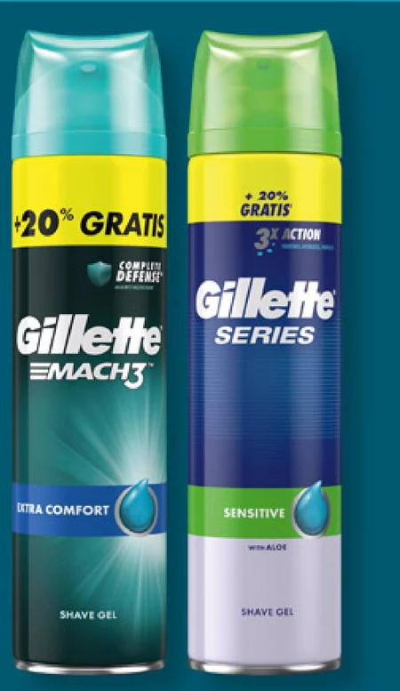 Gillette Mach3 Extra Comfort Żel do golenia dla mężczyzn 240 ml 
