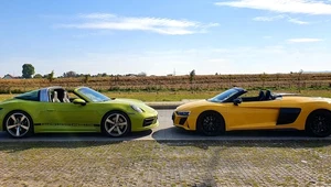 Audi R8 Spyder V10 RWD i Porsche 911 Targa 4S – pojedynek marzeń