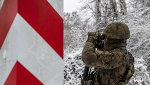 Jeden z posterunków przy granicy polsko-białoruskiej