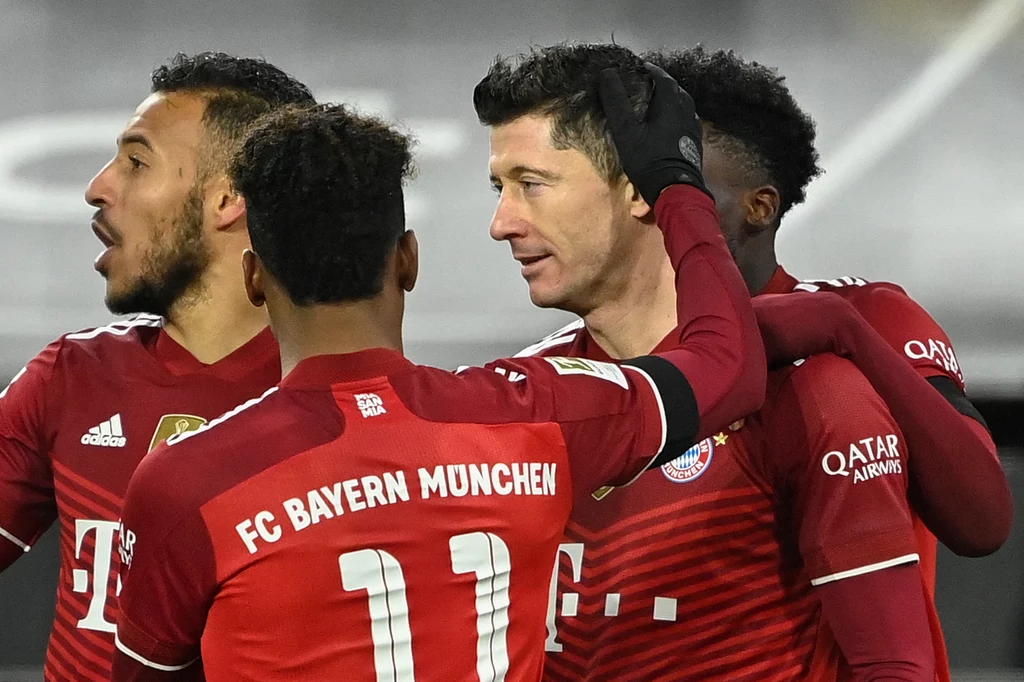 Robert Lewandowski z kolegami z Bayernu Robert Lewandowski z kolegami z Bayernu