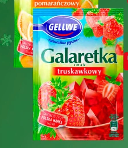 Gellwe Galaretka smak truskawkowy 72 g