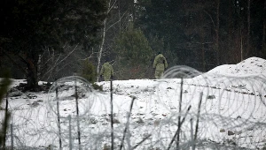 Patrol Straży Granicznej w rejonie granicy polsko-białoruskiej