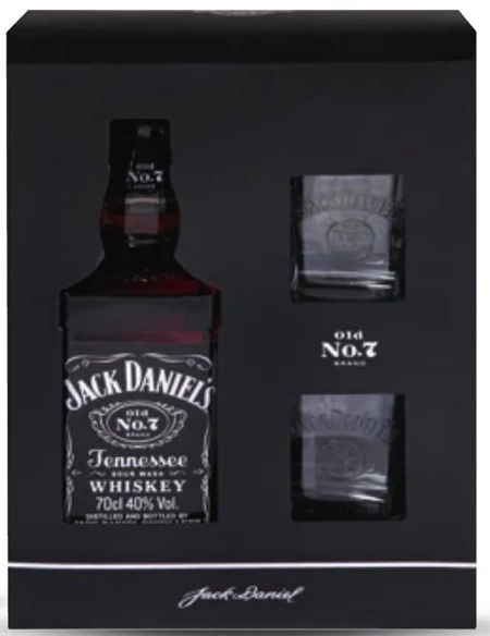 Jack Daniel's Whiskey 700 ml + 2 szklanki