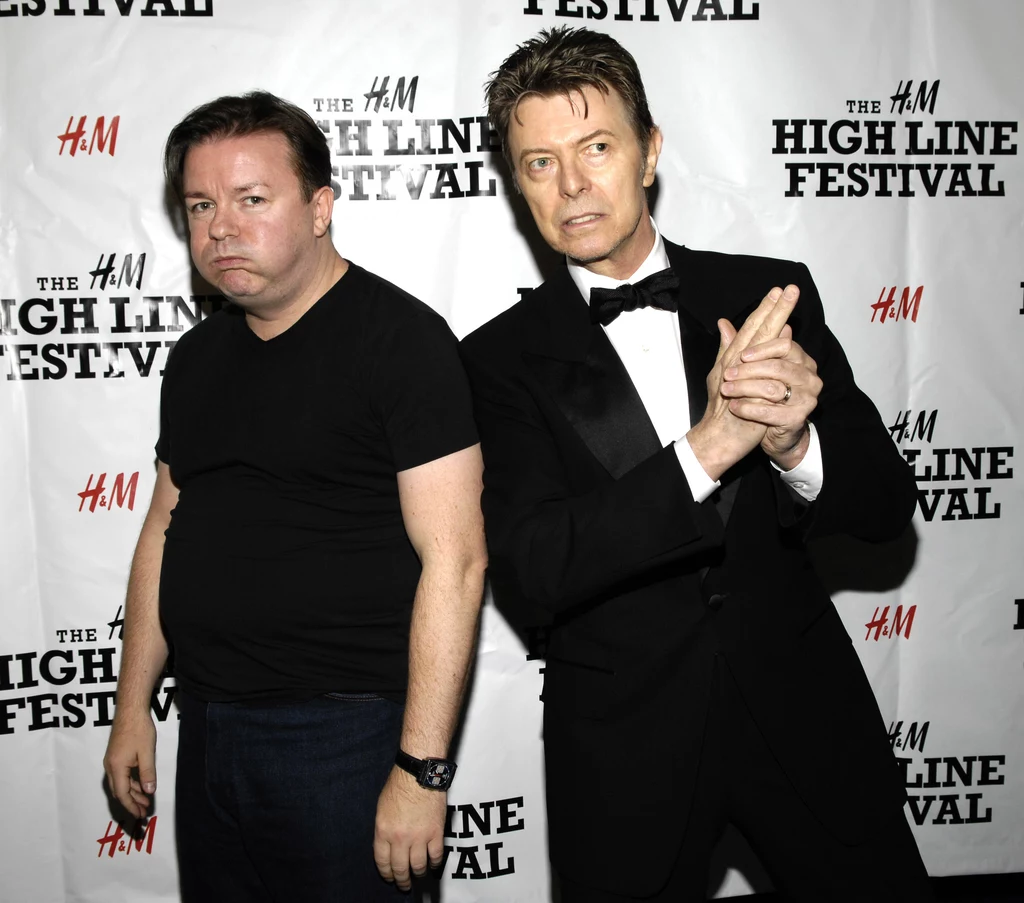 Ricky Gervais i David Bowie dobrze się znali poza kamerami