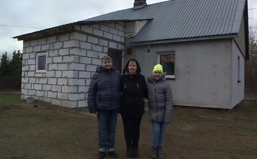 Bogusława Garwolińska z rodziną w programie "Nasz nowy dom"