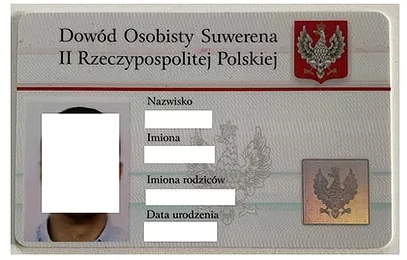 "Dowód suwerena II RP" "Dowód suwerena II RP"