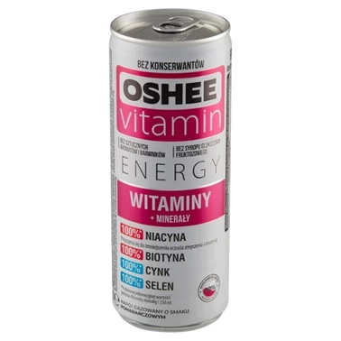 Oshee Vitamin Energy Napój gazowany o smaku pomarańczowym 250 ml - 4