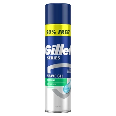 Gillette Series Kojący żel do golenia z aloesem, 240 ml - 2