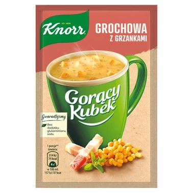 Knorr Gorący Kubek Grochowa z grzankami 21 g - 2