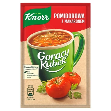 Knorr Gorący Kubek Pomidorowa z makaronem 19 g - 1
