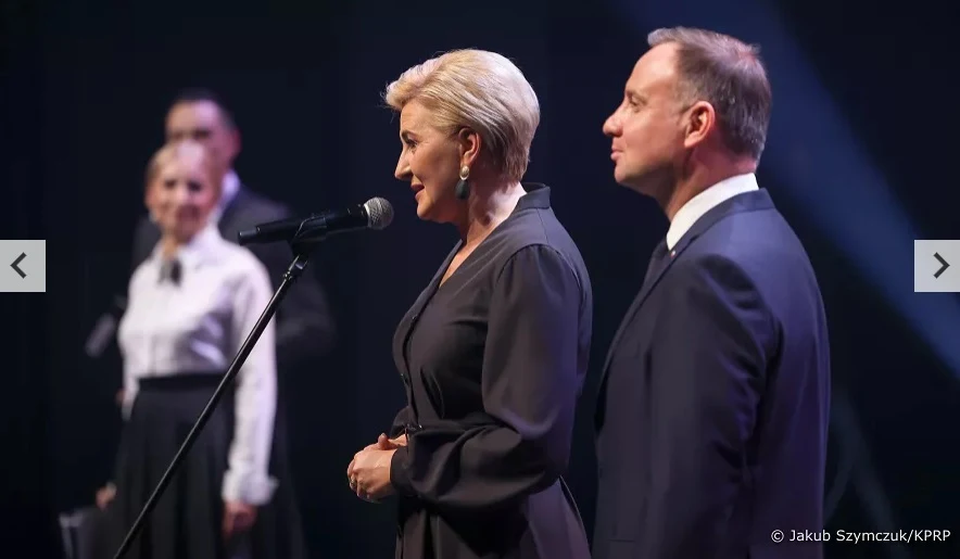 Agata Kornhauser-Duda podczas koncertu w Białymstoku Agata Kornhauser-Duda podczas koncertu w Białymstoku