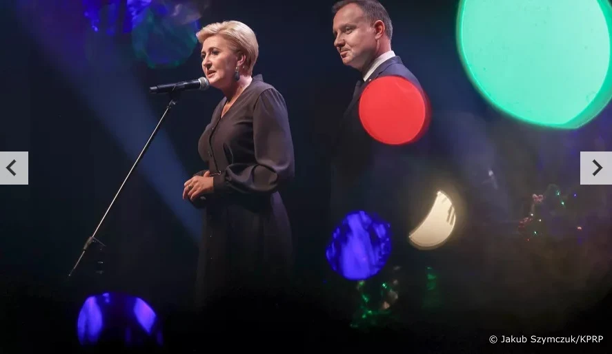 Agata Kornhauser-Duda podczas koncertu w Białymstoku Agata Kornhauser-Duda podczas koncertu w Białymstoku