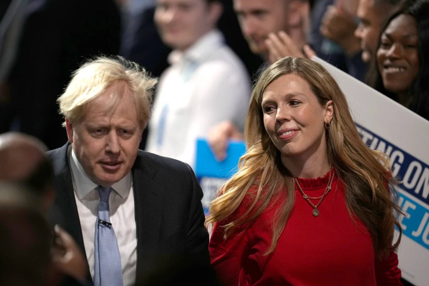 Boris Johnson z żoną Boris Johnson z żoną