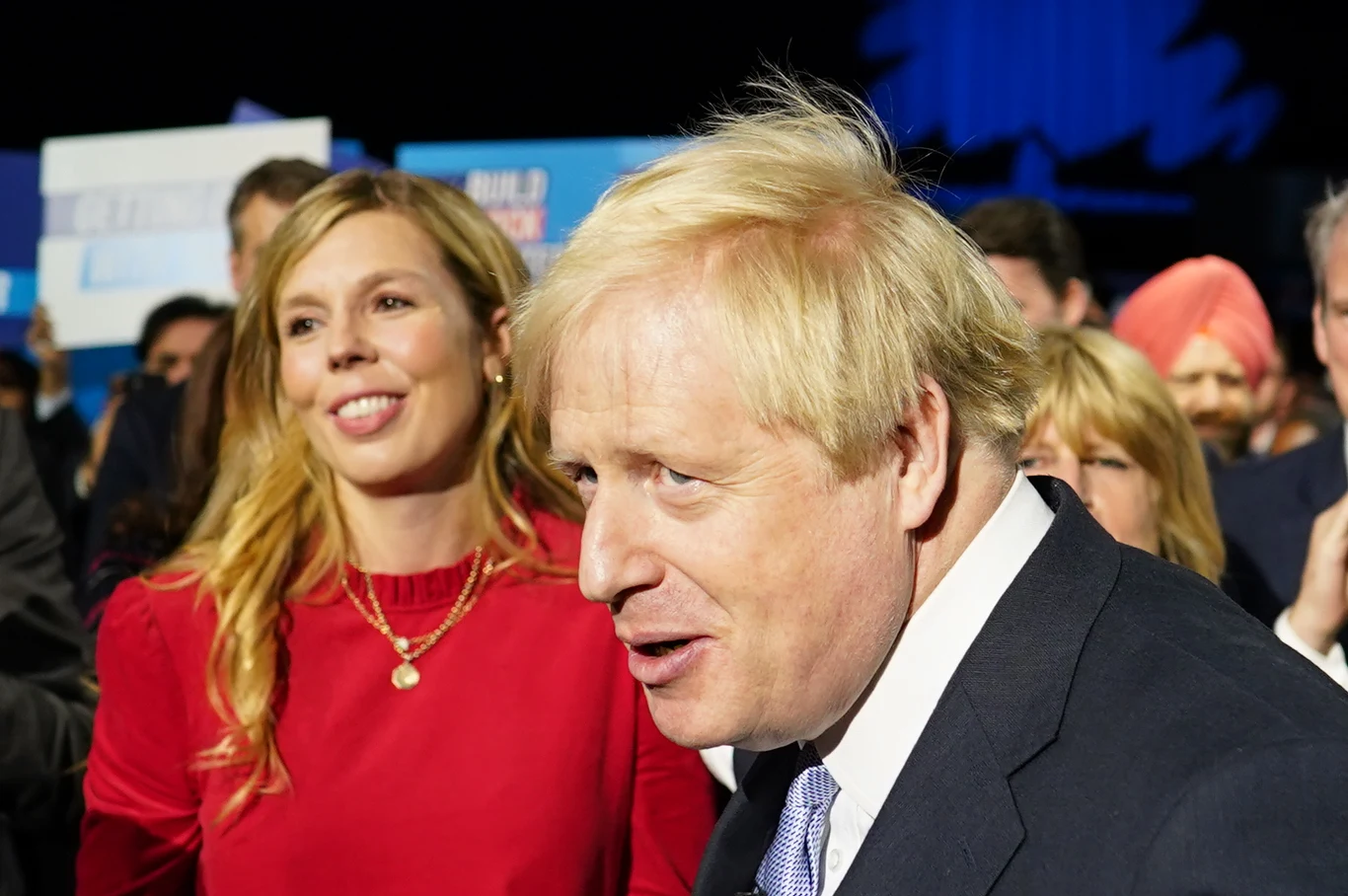 Boris Johnson z żoną Boris Johnson z żoną