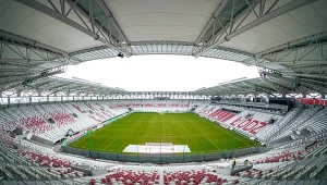 Stadion ŁKS już prawie gotowy – buduje go 300 robotników