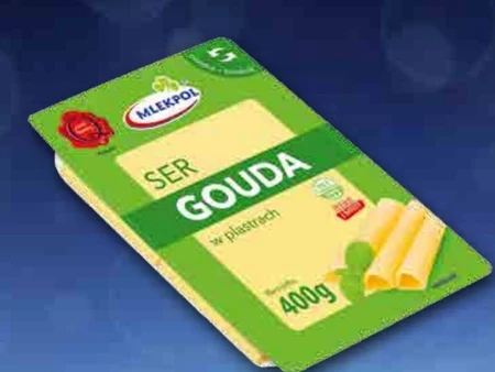 Mlekpol Ser Gouda w plastrach 400 g