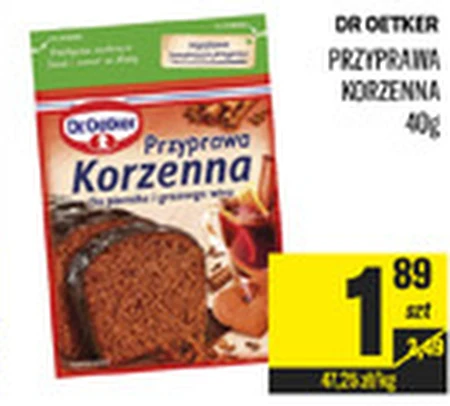 Dr. Oetker Przyprawa korzenna do piernika i grzanego wina 40 g