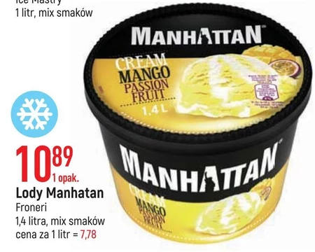 Manhattan Lody ze śmietanką i sorbet mango-marakuja 1400 ml