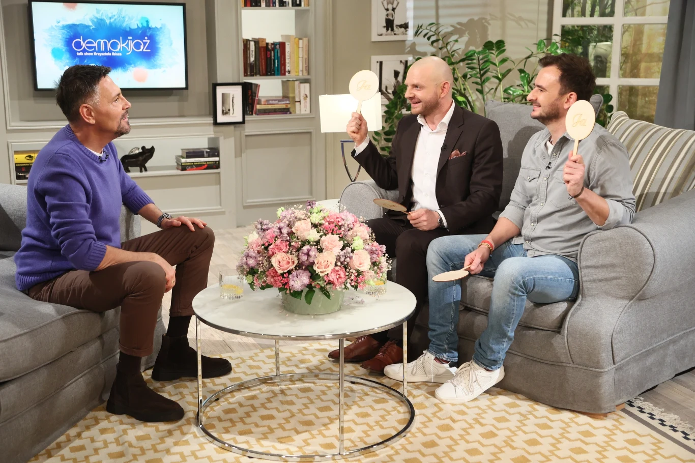 Rafał Zawierucha i Grzegorz Zawierucha w „Demakijażu”