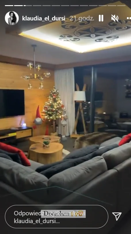 Prowadząca "Hotel Paradise" wypoczywa teraz w górach fot. Instagram (instagram.com/klaudia_el_dursi)