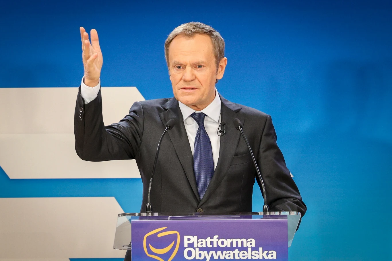 Donald Tusk podczas Rady Krajowej PO Donald Tusk podczas Rady Krajowej PO
