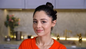 Adriana Kalska na planie serialu "Papiery na szczęście"