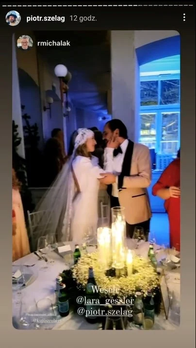 Ślub Lary Gessler i Piotra Szeląga: www.instagram.com/piotr.szelag/