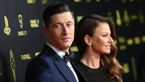 Robert Lewandowski z żoną Anną na gali Złotej Piłki