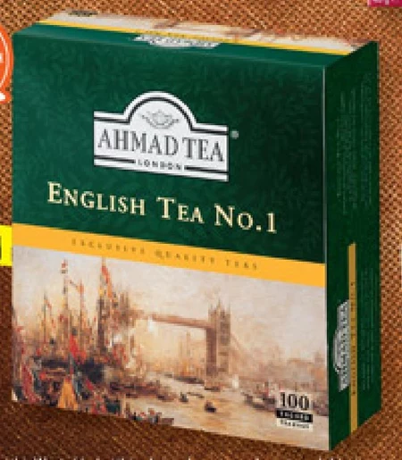 Ahmad Tea Earl Grey Herbata czarna 200 g (100 torebek)