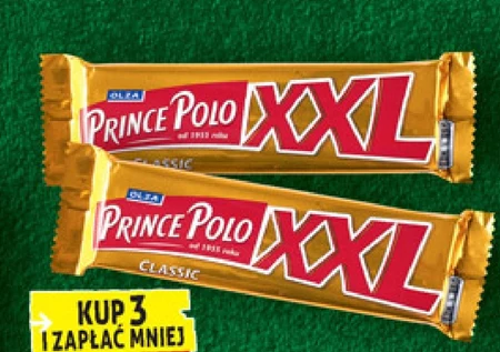 Prince Polo XXL Classic Kruchy wafelek z kremem kakaowym oblany czekoladą 50 g
