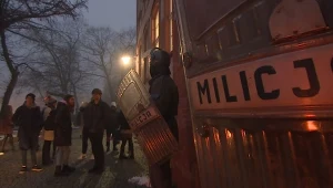 "Żywa lekcja historii"  w liceum w Gorzowie Wielkopolskim, z związku z 40. rocznicą wprowadzenia stanu wojennego.