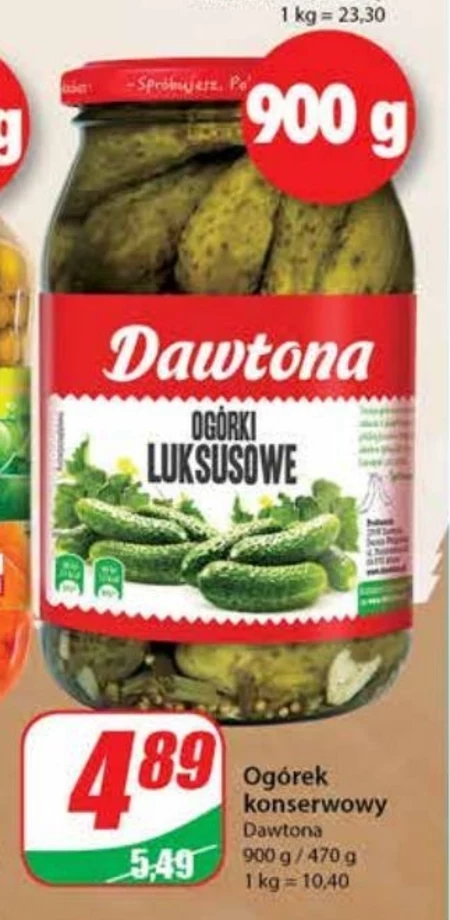 Dawtona Ogórki luksusowe 900 g