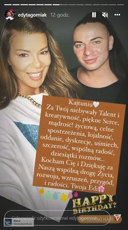 Edyta Górniak wyznała miłość przyjacielowi