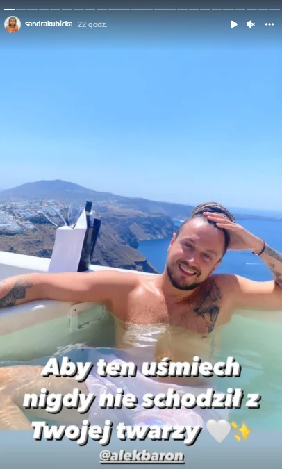 Sandra Kubicka chwali się urodzinami Barona w sieci @sandrakubicka Sandra Kubicka chwali się urodzinami Barona w sieci @sandrakubicka