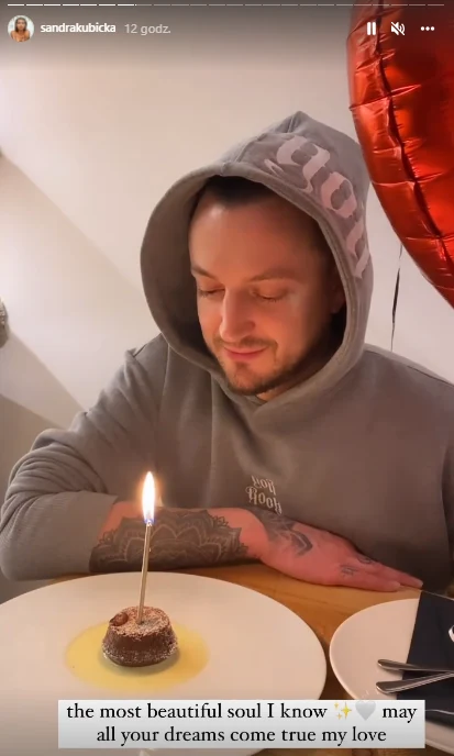 Sandra Kubicka chwali się urodzinami Barona w sieci @sandrakubicka Sandra Kubicka chwali się urodzinami Barona w sieci @sandrakubicka