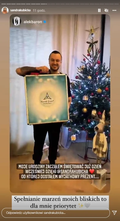 Sandra Kubicka chwali się urodzinami Barona w sieci @sandrakubicka Sandra Kubicka chwali się urodzinami Barona w sieci @sandrakubicka