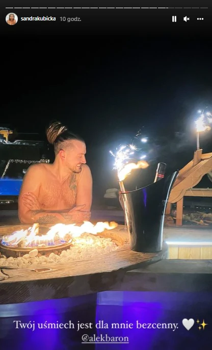 Sandra Kubicka chwali się urodzinami Barona w sieci @sandrakubicka Sandra Kubicka chwali się urodzinami Barona w sieci @sandrakubicka