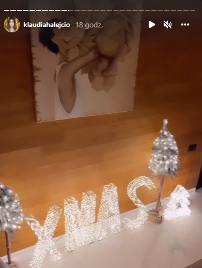 Klaudia Halejcio chwali się świątecznymi ozdobami na Instagramie: klaudiahalejcio Klaudia Halejcio chwali się świątecznymi ozdobami na Instagramie: klaudiahalejcio