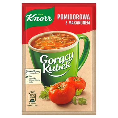 Knorr Gorący Kubek Pomidorowa z makaronem 19 g - 0
