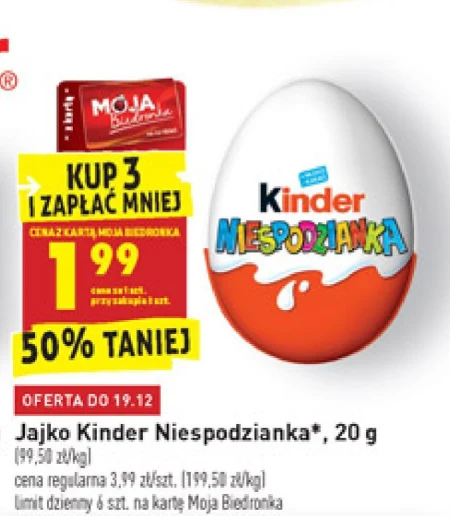Jajko niespodzianka Kinder