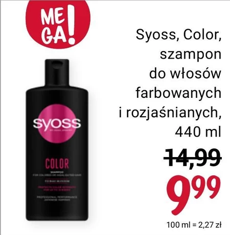 Syoss Intense Color Szampon do włosów farbowanych i rozjaśnianych 440 ml