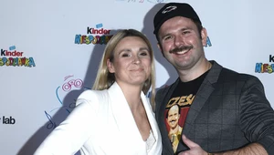 Kajra i Sławomir na premierze musicalu "Świat pełen niespodzianek"