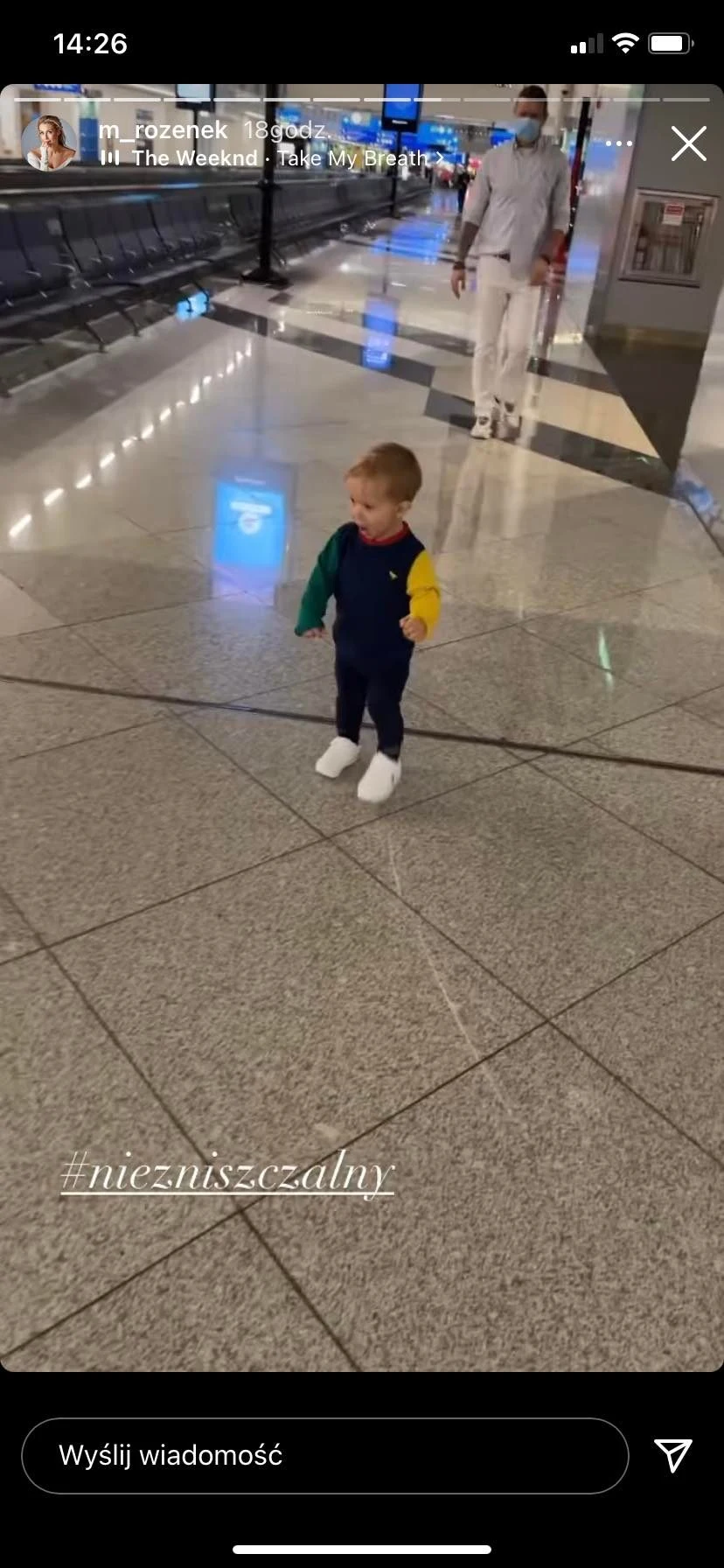 Radosław i Henryk Majdan na lotnisku