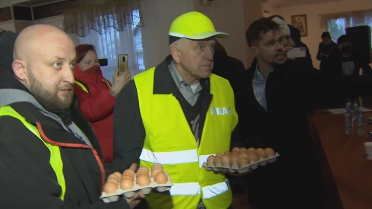 Protest przeciwko budowie CPK Protest przeciwko budowie CPK