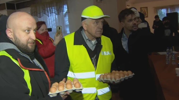 Protest przeciwko budowie CPK Protest przeciwko budowie CPK