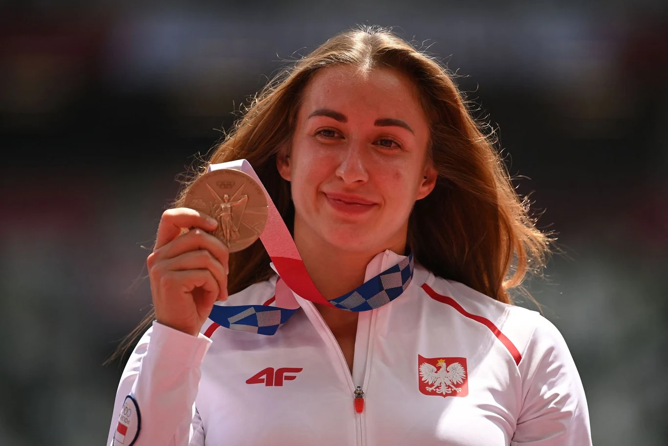 Malwina Kopron na podium w Tokio