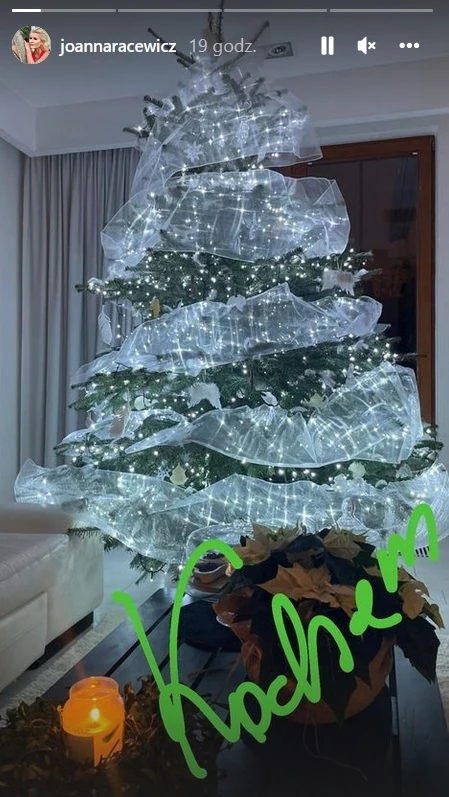 Joanna Racewicz pokazała też swoją choinkę