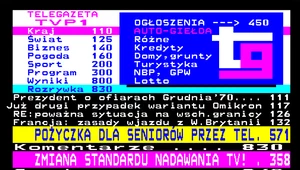 Zanim ruszył internet, wszyscy Polacy czytali... Telegazetę. Pamiętacie?