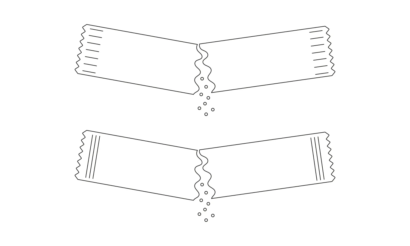 Czy prawidłowo otwierasz cukier w saszetkach?