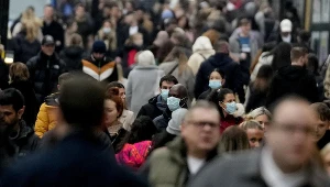 Zatłoczona ulica w Londynie